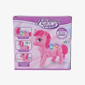 Interactive walking pony toy