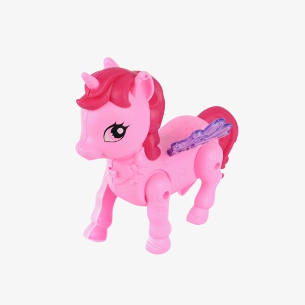 Interactive walking pony toy
