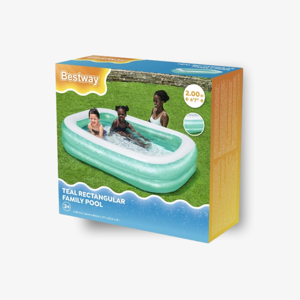 Bestway Teal Rectangular Family Pool