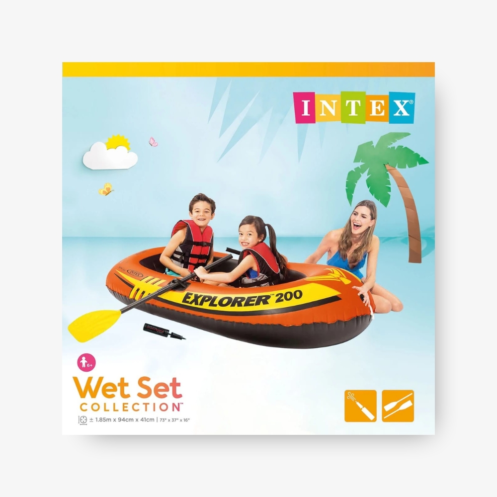 Intex Explorer 200 inflatable boat set