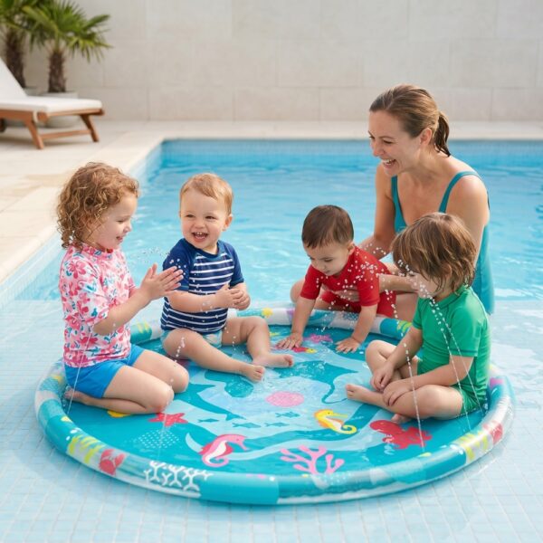 inflatable sprinkler splash pad