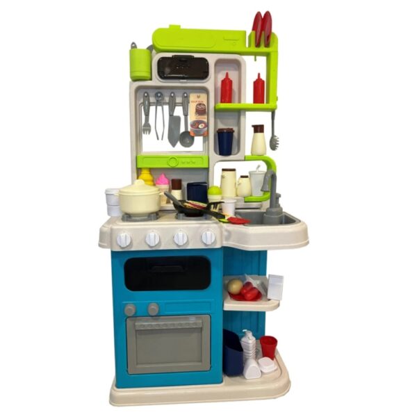 Home Chef Kids Kitchen Play Set with Real Steam & Running Water - 95 Pcs