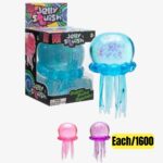 NeeDoh Jelly Squish Stress Toy – Glitter Jellyfish Fidget Toy