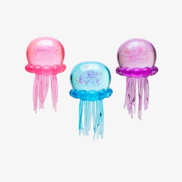 NeeDoh Jelly Squish Stress Toy – Glitter Jellyfish Fidget Toy