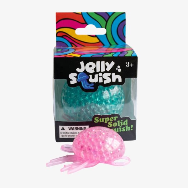 NeeDoh Jelly Squish Stress Toy – Glitter Jellyfish Fidget Toy