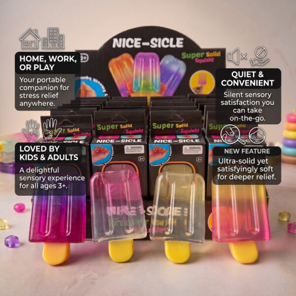 Nice-Sicle Popsicle Squishy Toy – Super Solid Stress Relief Fidget