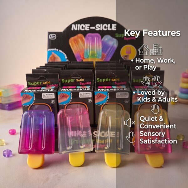 Nice-Sicle Popsicle Squishy Toy – Super Solid Stress Relief Fidget