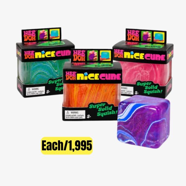 Schylling NeeDoh Nice Cube Stress Ball – Super Solid Squish Toy Schylling NeeDoh Nice Cube Stress Ball – Super Solid Squish Toy